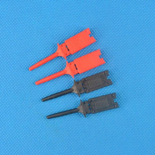 5 pair Colours Single Hook Clip Grabber Test Probe for SMD IC Multimeter 2k