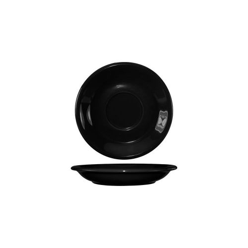 International Tableware 81376-05S Cancun Black 6-1/2&#034; Saucer - 36 / CS