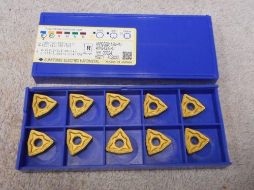 SUMITOMO   CARBIDE  INSERTS   WNMG 433 EMU    GRADE  AC2000   SEALED  PACK OF 10