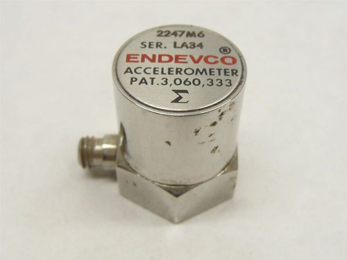 ENDEVCO 2247M6 PIEZOELECTRIC ACCELEROMETER VIBRATION CALIBRATION 2247-M6