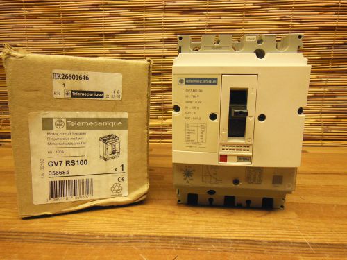 Telemecanique gv7-rs100 breaker 100A HK26601646