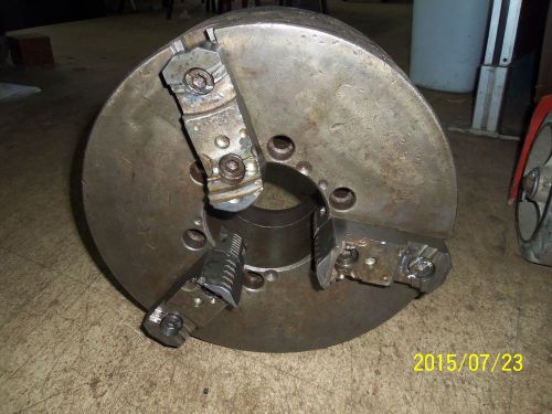 12&#034;   3 Jaw   Lathe Chuck     Flat Back    2pc Jaws