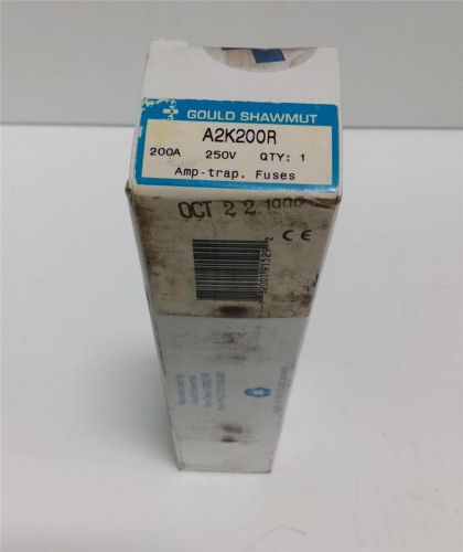 GOULD SHAWMUT AMPTRAP FUSE 250 V A2K200R NIB