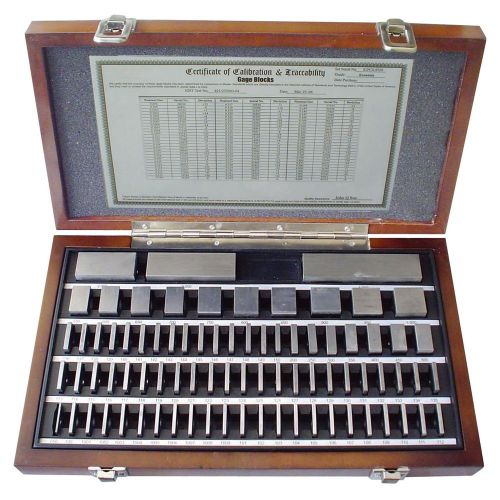 81 PIECE SQUARE STEEL GAGE BLOCK SET (GRADE 3/GRADE AS-1) (4101-0005)