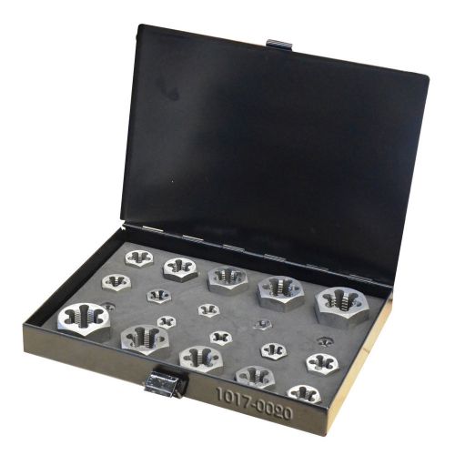 20 piece 1/4-7/8&#034;hexagon rethreading die set (1017-0020) for sale