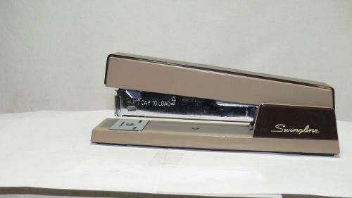 Swingline Stapler Model 767 VTG 2-TONE Tan/Brown Heavy Duty Desk Top Office