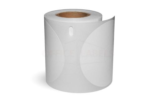 10 rolls of 30854 compatible white cd/dvd labels for dymo 2-1/4&#039;&#039; diameter for sale