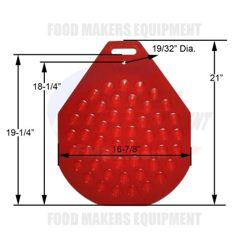 Rondo 50-Part Red Rounding Plate.  Fully-Automatic.