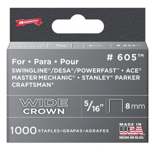 Arrow 1000pk 5/16&#034; heavy duty staple 605 for sale