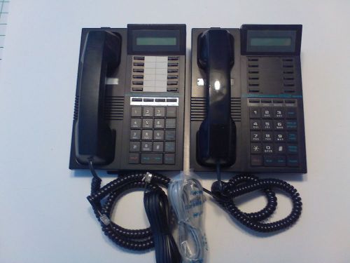 Lot of 2 Telrad Desktop Office Phone With Display 79-520-0000/B Black