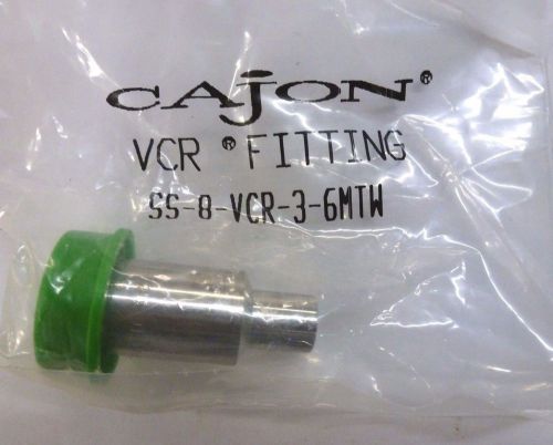 Cajon/swagelok 316 ss vcr face seal fitting, male weld gland ss-8-vcr-3-6mtw for sale