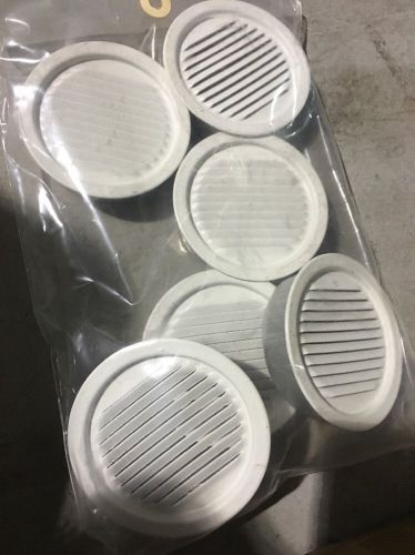 1- Case WHT 3&#034; Mini Vents - 36 Total 6- 6 Pks Aluminum White