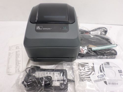 Zebra gx420t label printer (gx42-100320-000) 203dpi  - new for sale