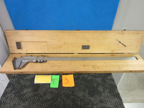 SHERR TUMICO 24&#034; MASTER MICROMETER OUTSIDE VERNIER CALIPER 16-0211 26&#034; USED