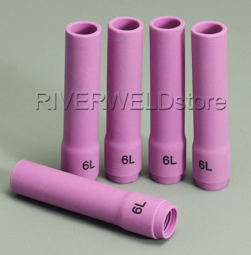 796F77 6L# Long Alumina cups Nozzles Fit DB WP SR 9- 20 25 TIG welding Torch 5PK