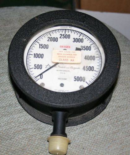 Oxygen gauge 5000 psi for sale