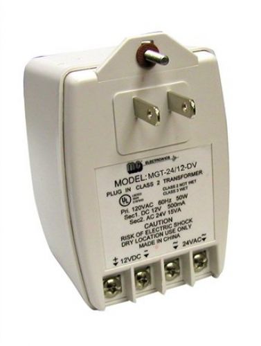 MG Electronics MGT2412DV SECURITY TRANSFORMER DUAL VOLT 12VDC/24VAC