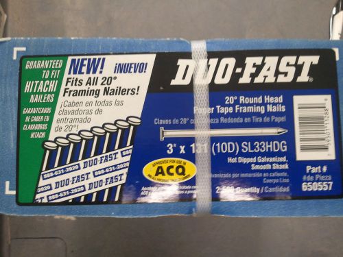Duo fast sl33hdg 3&#034; x .131 smooth hot dipped galvanized 650557 for sale
