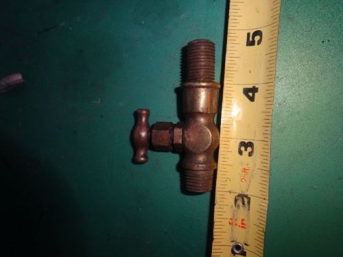 antique dog bone knob brass petcock shut off fuel hit miss ford model T