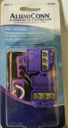 Alumiconn Aluminum To Copper Plug. 2 Pack. 95104