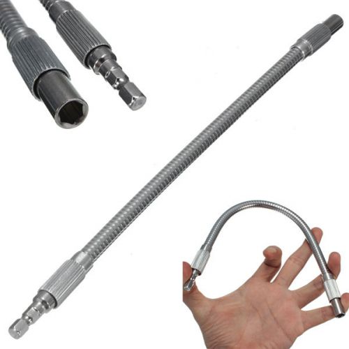 New  30cm 1/4inch Hex Flex Flexible Hose Screwdriver Extension Bit Holder