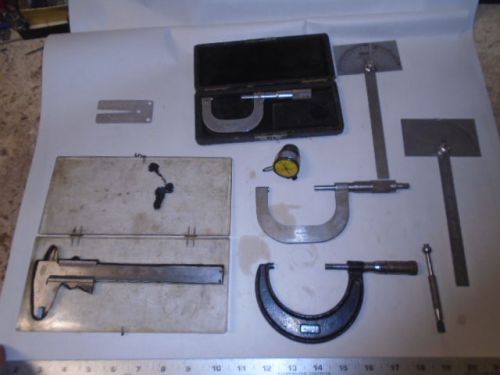 MACHINIST TOOLS LATHE MILL Machinist Lot Gages Gauges Micrometer Caliper Etc