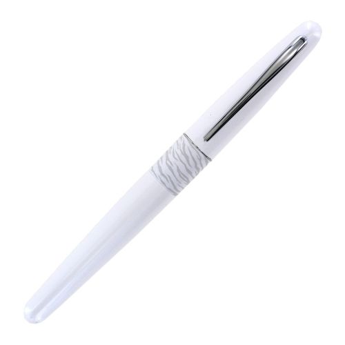 Pilot Animal Rollerball Pen, Fine Point, Matte White w/ White Tiger Accent 91234