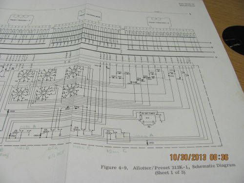 COLLINS MANUAL 313K-1: Allotter/Preset - Instruction w/schematics, #18903