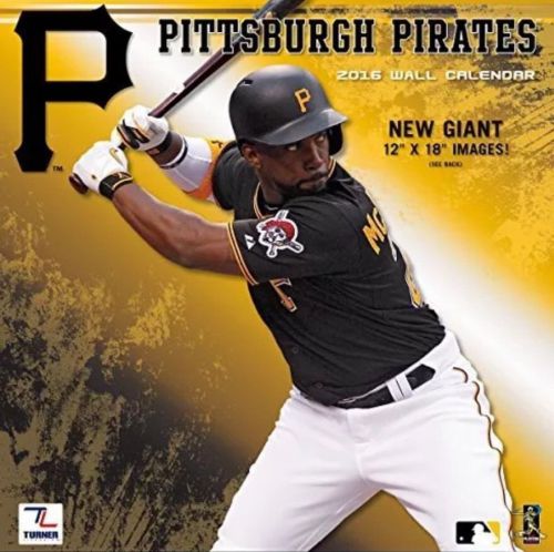 Turner Pittsburgh Pirates 2016 Team Wall Calendar Full Size NEW