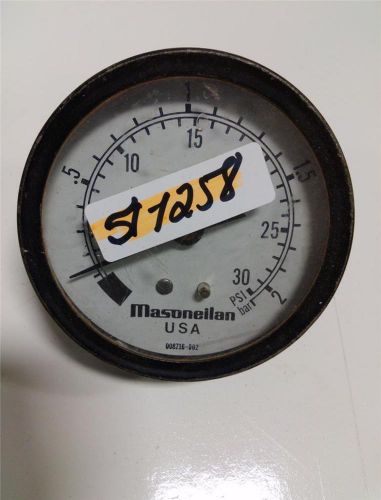 MASONEILAN PRESSURE GAUGE 0-30 PSI