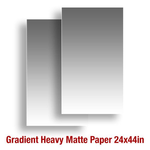 2 sheets Neutral Gray 24x44in Background Backdrop Gradient Matte Heavy Paper