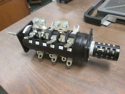 Salzer rotary cam switch s608l 110a 3ph *missing handle* used for sale