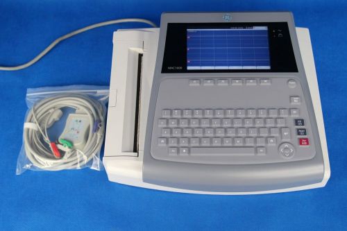 Ge mac1600 ecg ekg machine + patient leads for sale