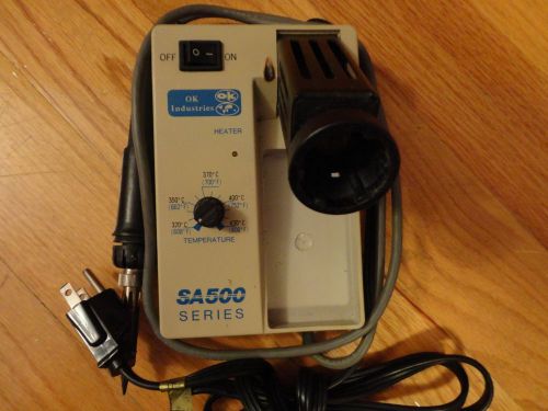 OK Industries SA-500 Soldering Station Adjustable Temperautre Iron