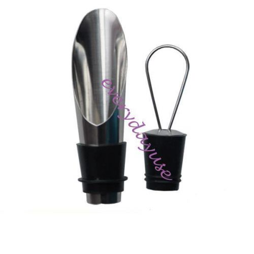 Stainless Steel Liquor Spirit Pourer Flow Wine Bottle Pour Spout Stopper