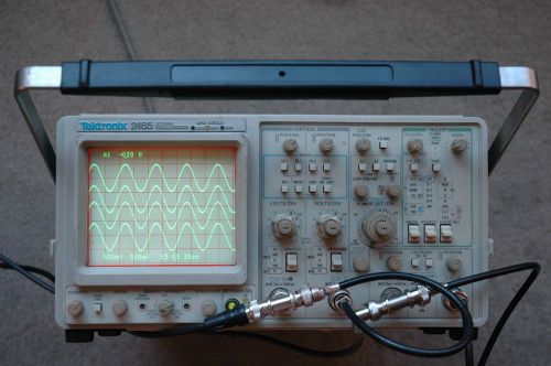 Tektronix 2465 300 MHz Oscilloscope GPIB, Calibrated, SN: B025930 Works Great!