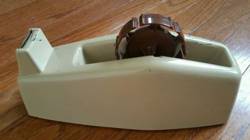 VINTAGE  3M MINNESOTA SCOTCH C-23 INDUSTIAL  3&#034; ROLL TAPE DISPENSER PAPER WEIGHT