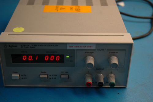 Agilent E3612A DC power supply 0-60V 0-0.5A 0-120v 0-0.25A 30 watt Ind only