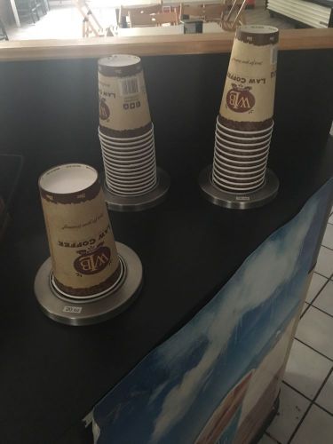 Dispense-rite cup holder dispenser display soda coffee organizer in counter