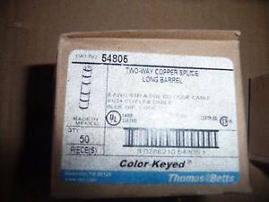 THOMAS &amp; BETTS 54805 Two Way Copper Splice Long Barrel