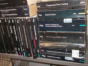 QTY-37 INTEL IC DATABOOK &amp; MANUAL COLLECTION RARE VINTAGE