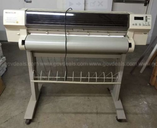 Hp model 750c wide format printer plotter hewlett packard graphic color for sale