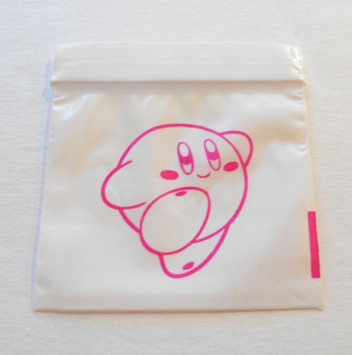200 (Pink Cheerful Kirby) 2x2 Small Plastic Baggies 2020 Tiny Ziplock Poly Bags