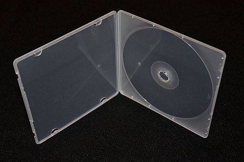 200 count - 5.2mm Slim Single Clear Poly Plastic Cases cd dvd