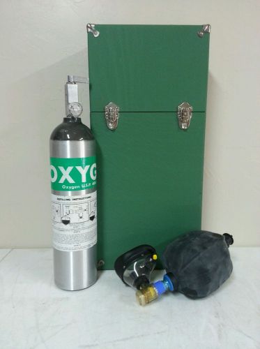 Erie manufacturing oxygen equipment with resuscitator and  hard case for sale