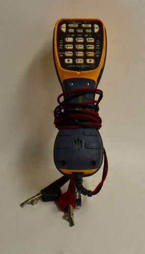 Fluke networks ts44 deluxe blue yellow telephone lineman test butt set handset for sale