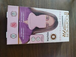 New in Package COPPER FIT Face Mask Gater Youth Size Age 8+ Pink One Size