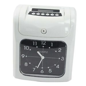 Office Employee Attendance Digital Time Clock Pointer Type W/50 Card US Plug