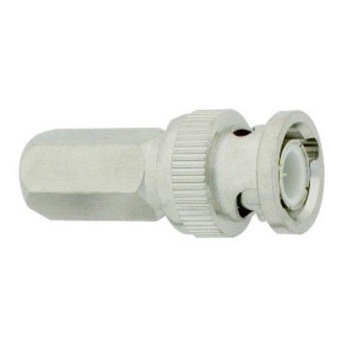 Bnc plenum rg59 twist-on male coax/coaxial connector, cctv,dsr,video camera end for sale