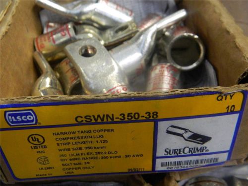 10 new ilsco cswn-350-38  copper connectors for sale